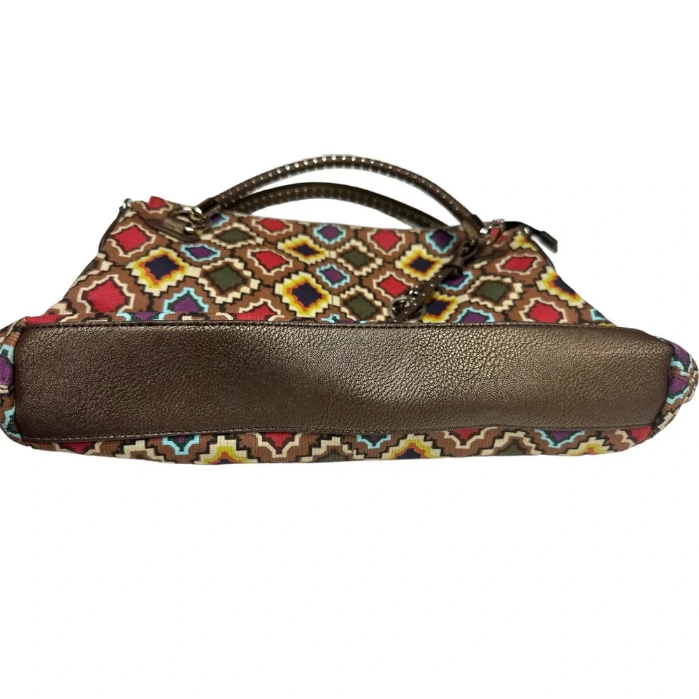 Relic Shoulder Bag 13x10x2.5 Colorful Stained Glass Pattern Logo Charm Colorful‎